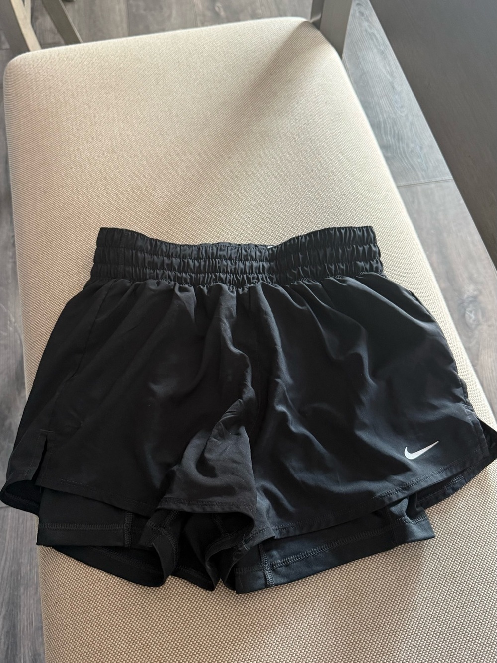 Nike Black Women's Layered Athletic Shorts